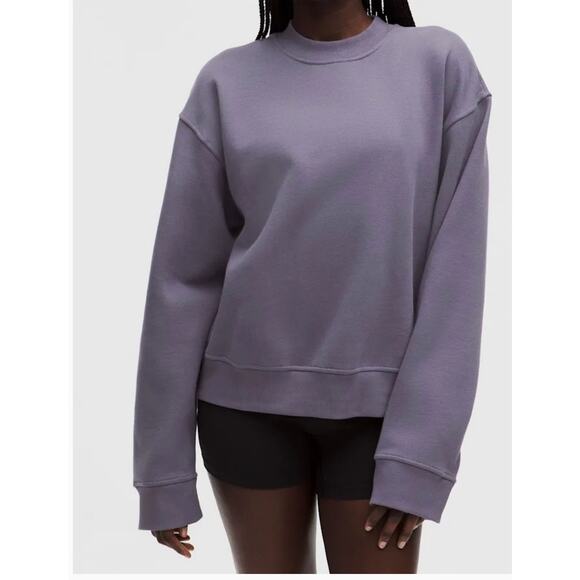 Lululemon Athletica Tops - Lululemon Steady State Grape Mist Purple Oversized Crew Sweatshirt Size Small 🤍